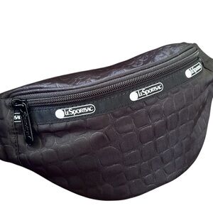 LeSportsac BELT BAG Carlin-Croc Embossed NWOT Hands Free great for travel